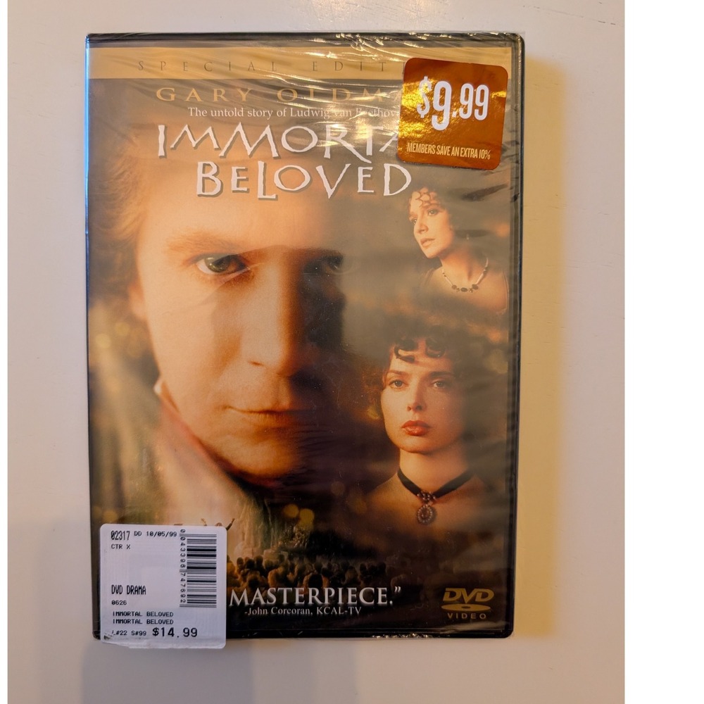 Immortal Beloved DVD Gary Oldman Isabella Rossellini‎ Special Edition